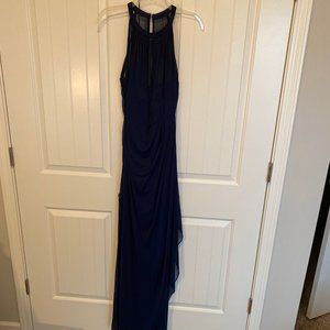 Navy Blue Maxi/Bridesmaid Dress